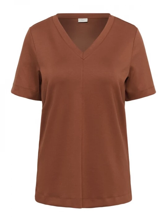 Foto van product KAFFE CURVE Shirt 'KCAnnia' bruin
