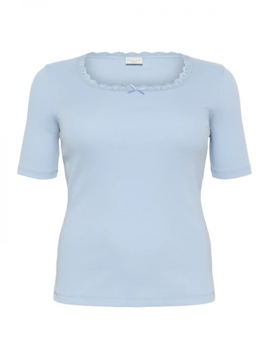 Foto van product KAFFE CURVE Shirt 'KCBritt' lichtblauw