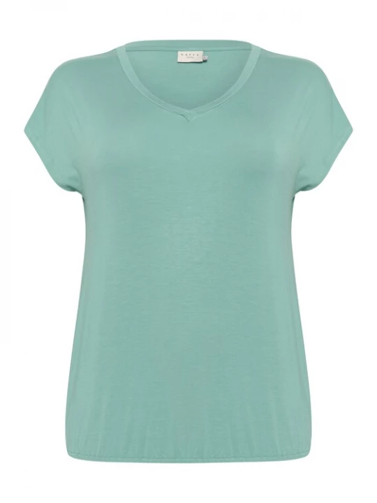 Foto van product KAFFE CURVE Shirt 'KCJena' turquoise