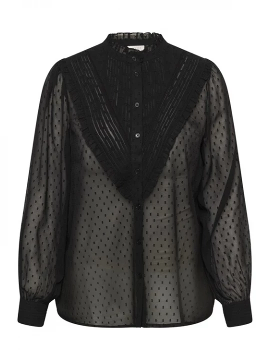 Foto van product KAFFE CURVE Shirt 'KClinara' zwart
