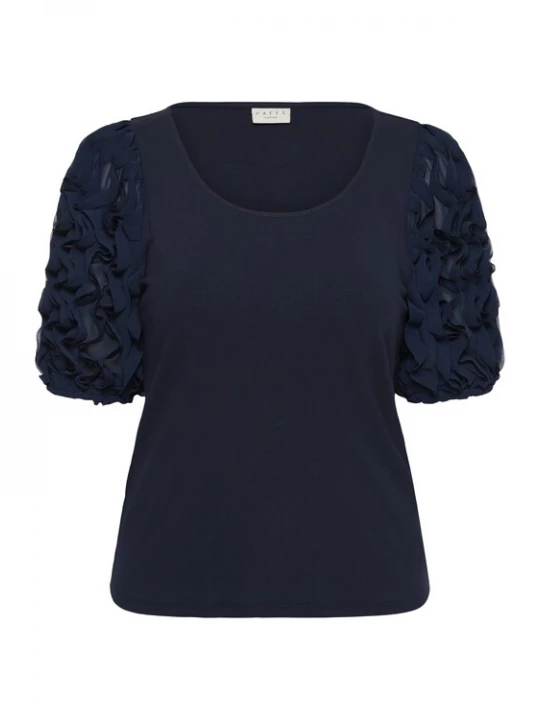 Foto van product KAFFE CURVE Shirt 'KCLinda' marine / donkerblauw