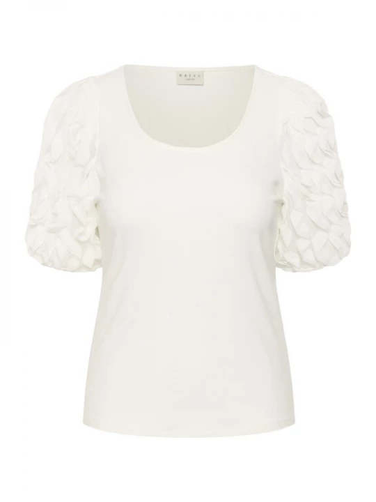 Foto van product KAFFE CURVE Shirt 'KCLinda' wit / natuurwit
