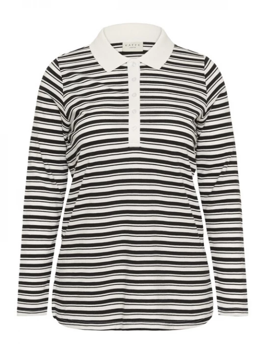 Foto van product KAFFE CURVE Shirt 'KCmiana' zwart / wit
