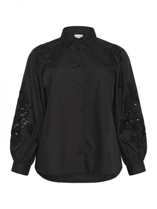 Foto van product KAFFE CURVE Shirt 'KCnicky' zwart