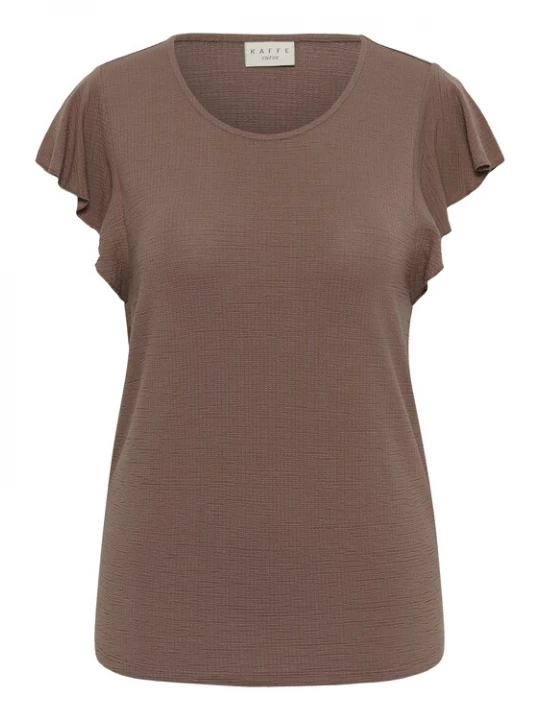 Foto van product KAFFE CURVE Shirt 'KCSilje' chocoladebruin