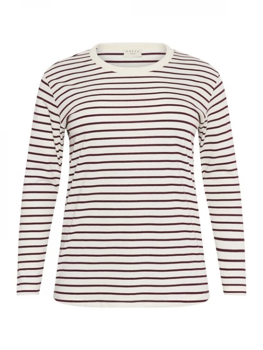 Foto van product KAFFE CURVE Shirt 'KCwinni' zwart / wit