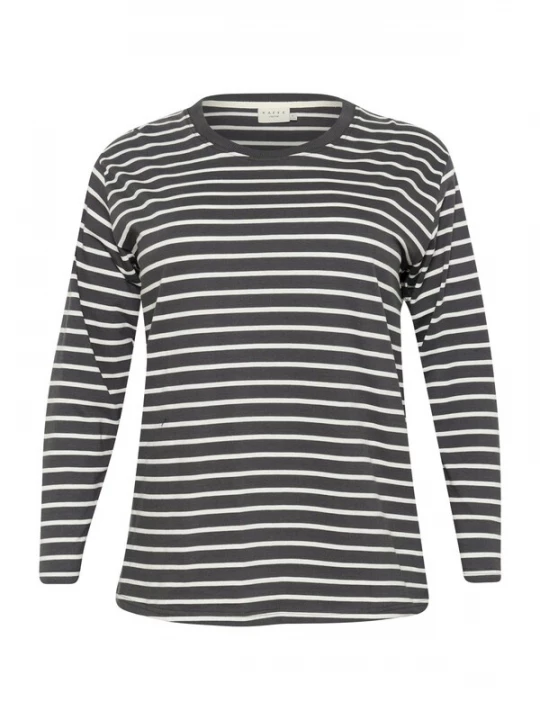 Foto van product KAFFE CURVE Shirt 'KCWinni' zwart / wit