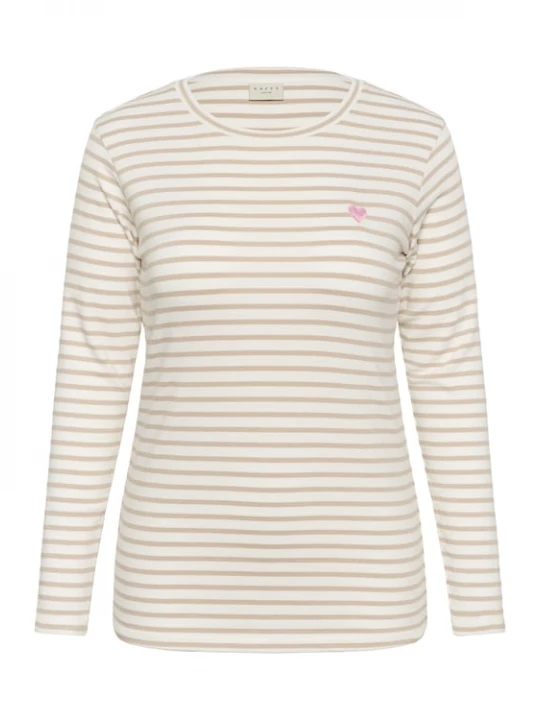 Foto van product KAFFE CURVE Shirt 'Lia' beige / nude / rosa