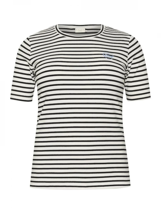 Foto van product KAFFE CURVE Shirt 'Lia' blauw / zwart / wit