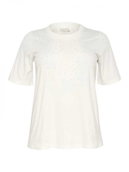 Foto van product KAFFE CURVE Shirt transparant / wit