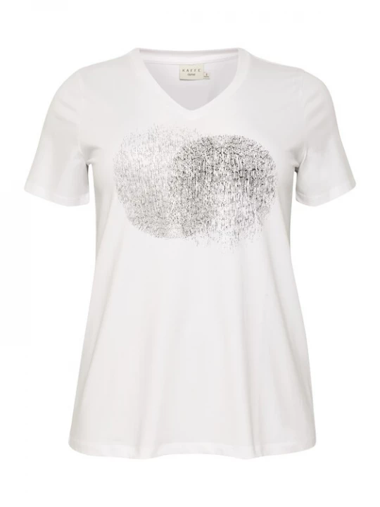 Foto van product KAFFE CURVE Shirt 'Veri' zwart / wit