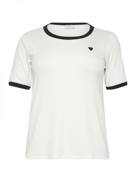 Foto van product KAFFE CURVE Shirt zwart / wit