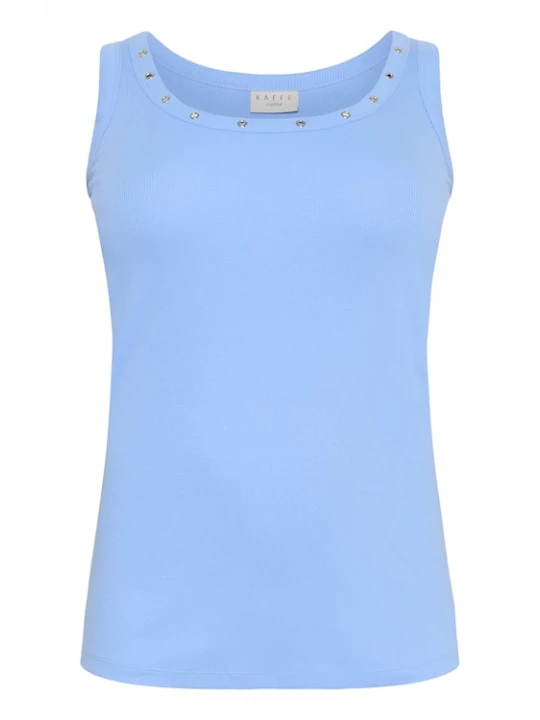 Foto van product KAFFE CURVE Top 'KCCarina' azuur