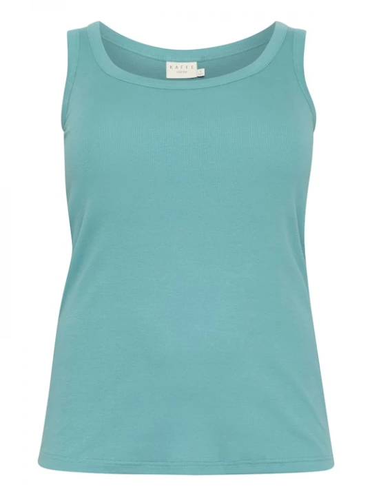 Foto van product KAFFE CURVE Top 'KCCarina' turquoise