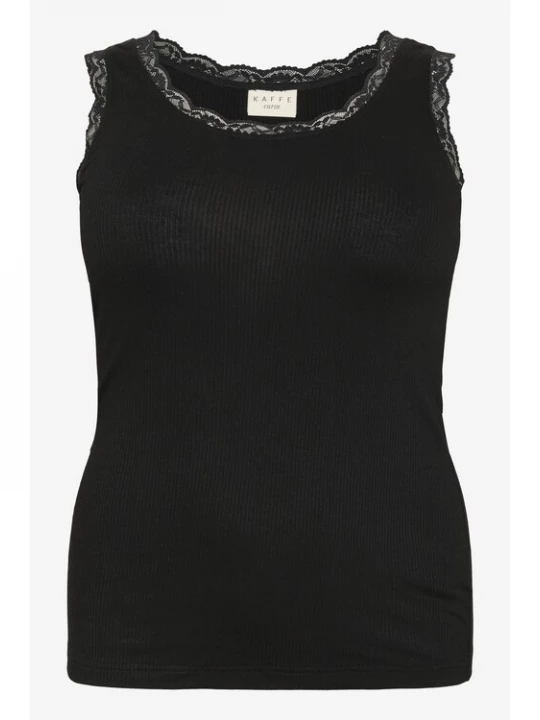 Foto van product KAFFE CURVE Top 'KCOmia' zwart