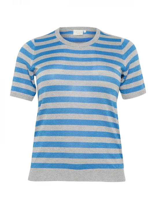 Foto van product KAFFE CURVE Trui 'Ankia' blauw / grijs gemêleerd