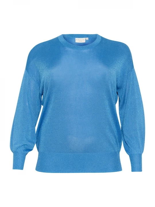 Foto van product KAFFE CURVE Trui 'Ankia' cyaan blauw