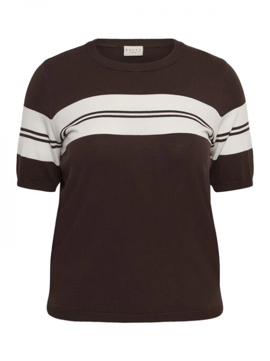 Foto van product KAFFE CURVE Trui beige / mokka