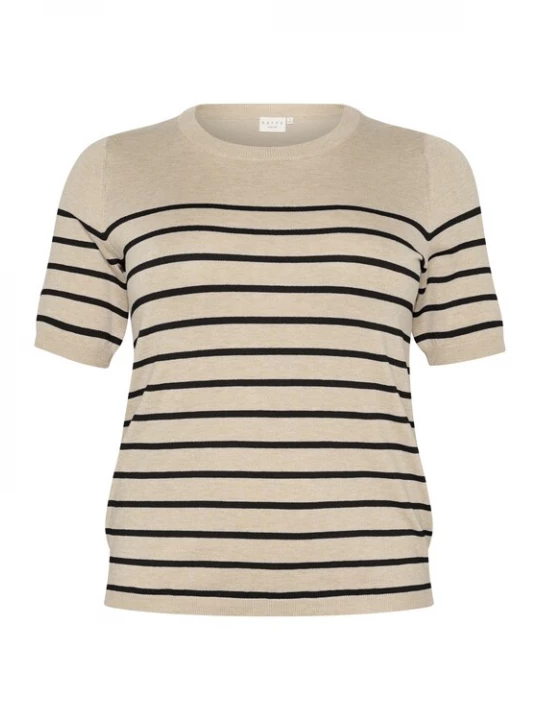 Foto van product KAFFE CURVE Trui 'KA Lizzy' beige / zwart