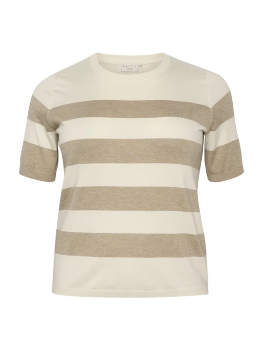 Foto van product KAFFE CURVE Trui 'KC Malia' beige / donkerbeige