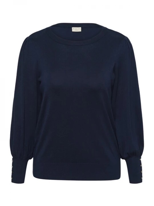 Foto van product KAFFE CURVE Trui 'KClizzy' donkerblauw