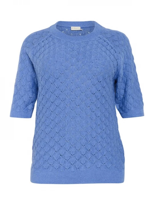 Foto van product KAFFE CURVE Trui 'KCmani' royal blue / koningsblauw
