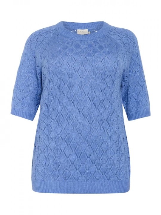 Foto van product KAFFE CURVE Trui 'KCMika' royal blue / koningsblauw
