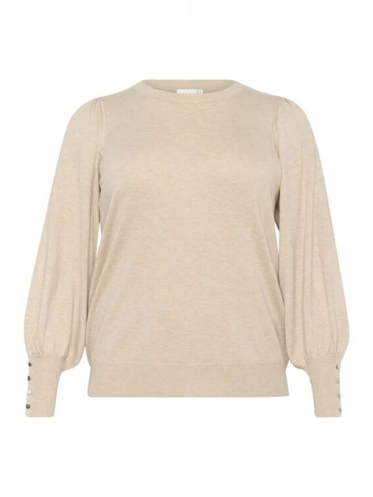 Foto van product KAFFE CURVE Trui 'Lizzy' beige gemêleerd