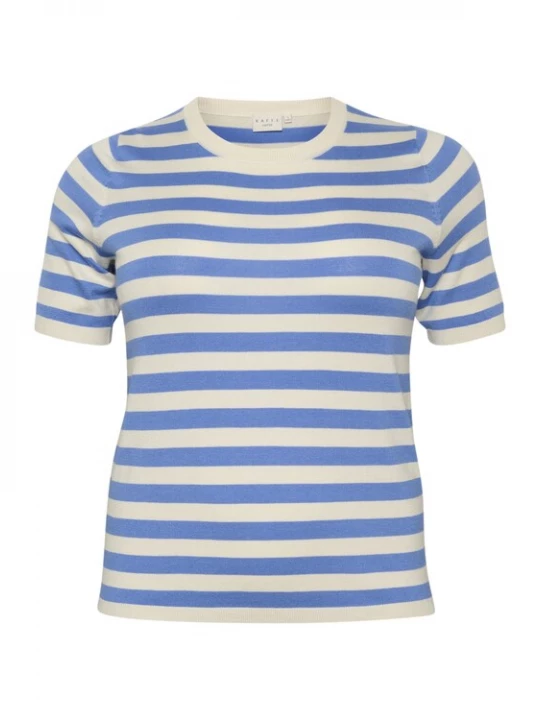 Foto van product KAFFE CURVE Trui 'Malia' beige / blauw