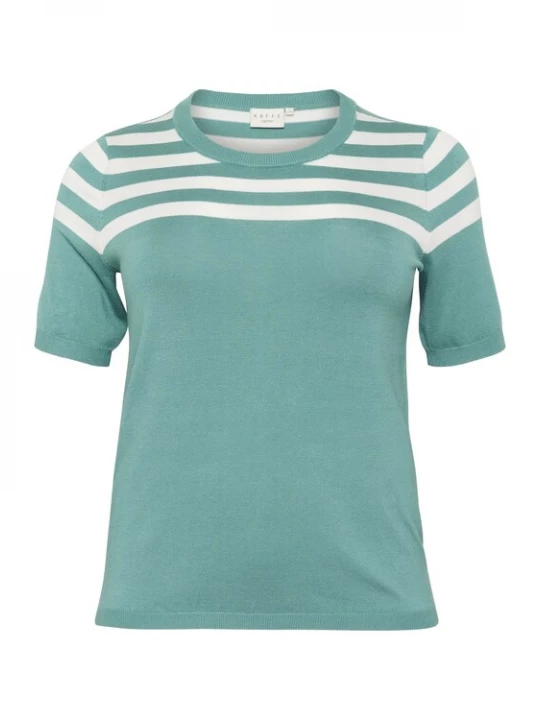 Foto van product KAFFE CURVE Trui turquoise