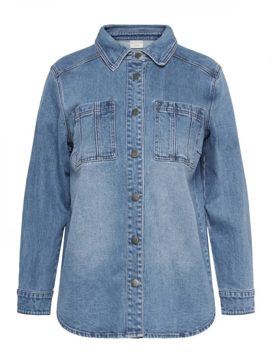 Foto van product KAFFE CURVE Tussenjas 'KCleoana' blauw denim