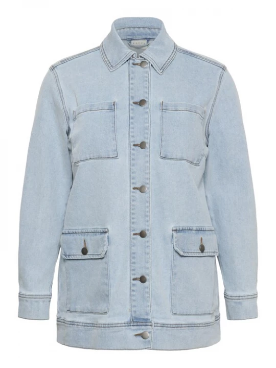 Foto van product KAFFE CURVE Tussenjas 'Ninna' blauw denim