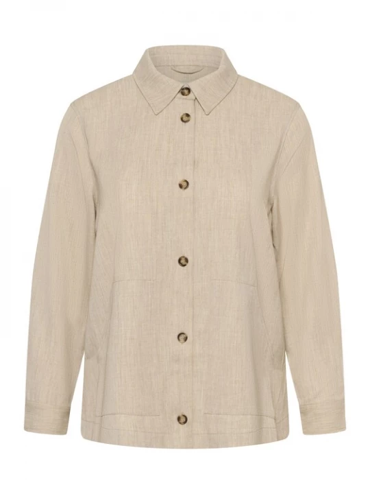 Foto van product KAFFE CURVE Tussenjas 'Olina' beige gemêleerd