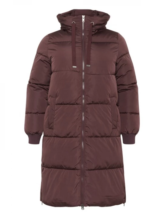 Foto van product KAFFE CURVE Wintermantel 'KCniki' merlot