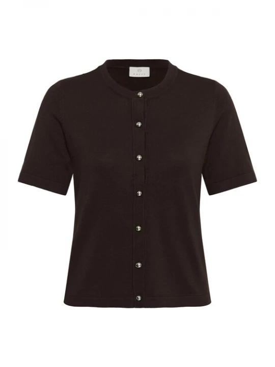 Foto van product Kaffe Gebreid vest donkerbruin