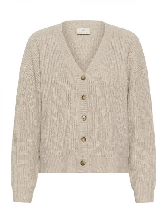 Foto van product Kaffe Gebreid vest 'Fiorella' lichtbeige