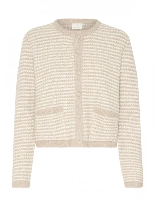 Foto van product Kaffe Gebreid vest 'KA Ellery' taupe / lichtbeige