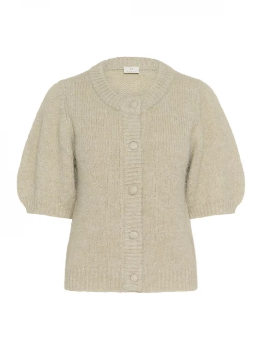 Foto van product Kaffe Gebreid vest 'KAEmelie' beige gemêleerd