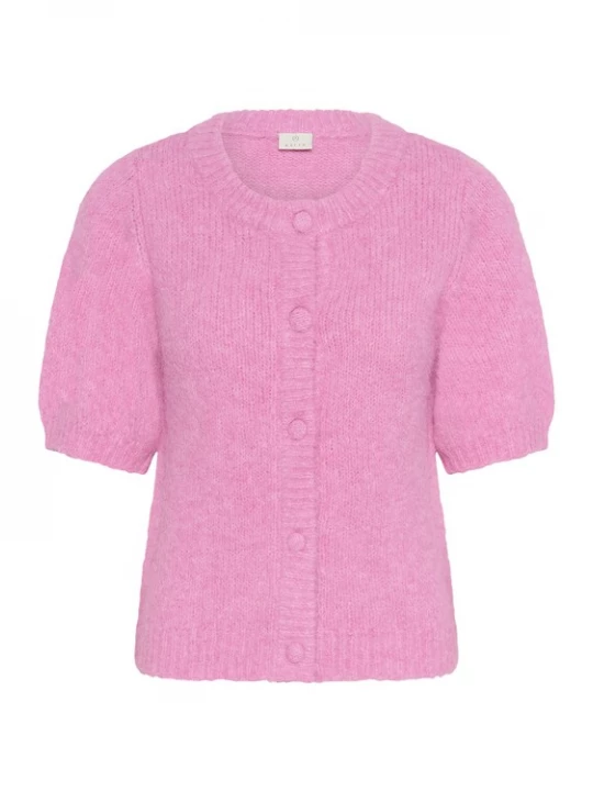 Foto van product Kaffe Gebreid vest 'KAEmelie' lichtroze