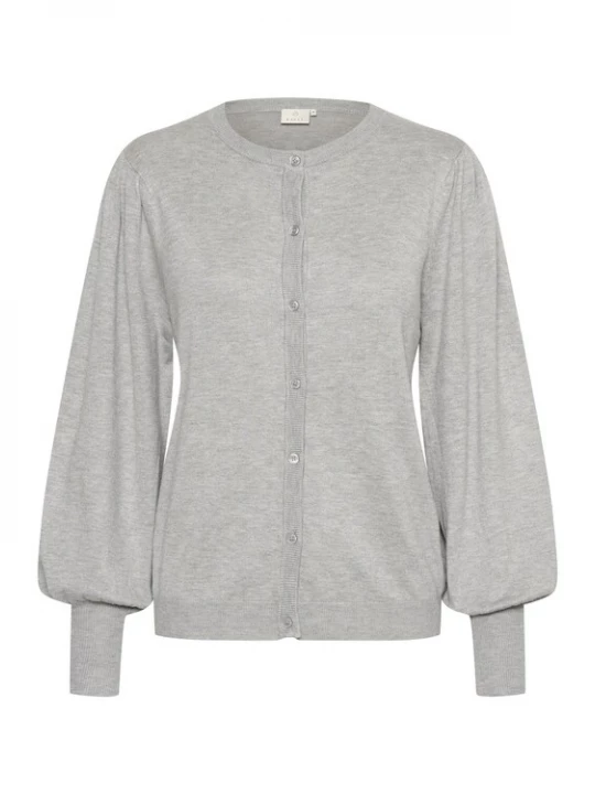 Foto van product Kaffe Gebreid vest 'Lizza' lichtgrijs
