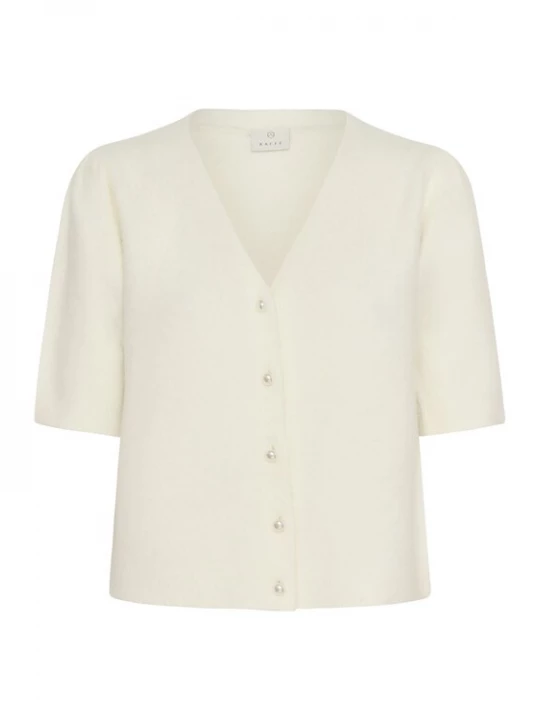 Foto van product Kaffe Gebreid vest 'Marina' wolwit