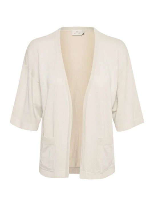Foto van product Kaffe Gebreid vest 'Regina' wit