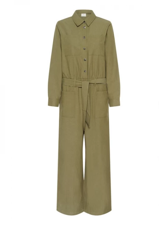 Foto van product Kaffe Jumpsuit 'KAliva' olijfgroen