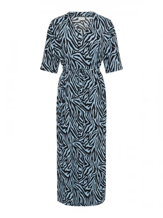 Foto van product Kaffe Jurk 'Ivanna' blauw / zwart