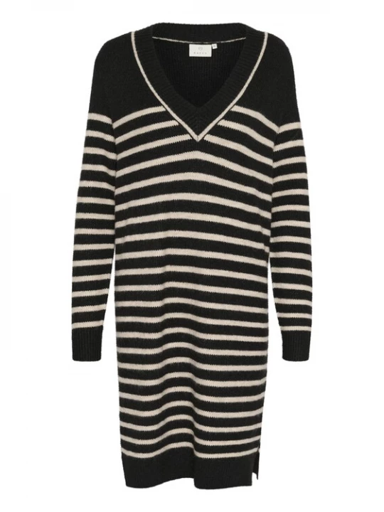 Foto van product Kaffe Jurk 'Juno' beige / zwart