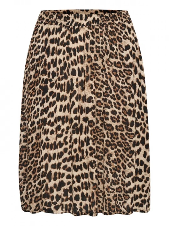 Foto van product Kaffe Rok 'Amber' beige / bruin / donkerbruin
