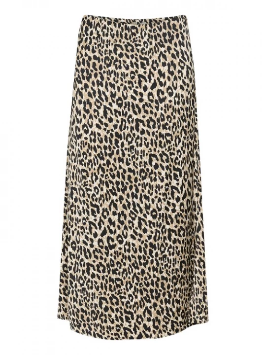 Foto van product Kaffe Rok 'Jasmina' beige / zwart