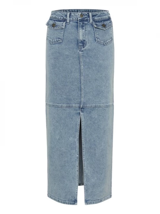Foto van product Kaffe Rok 'KADoriana' blauw denim
