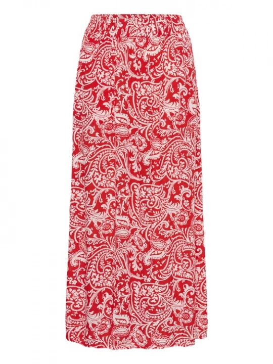 Foto van product Kaffe Rok 'KAEdita' rood / wit