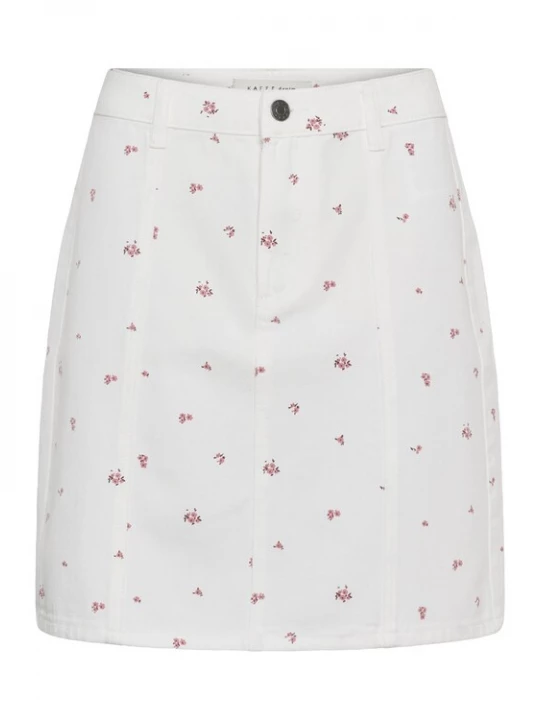 Foto van product Kaffe Rok 'lora' pink / wit